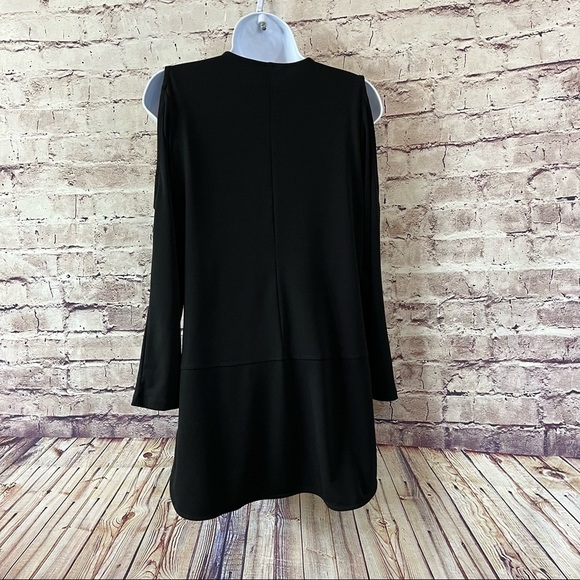 Lauren Ralph Lauren Black Keyhole Neck Cold Shoulder Tunic Blouse NWOT - Picture 9 of 9
